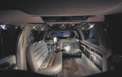 2002 Ford Excursion Limo interior