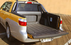 Subaru Baja - integrated bedliner
