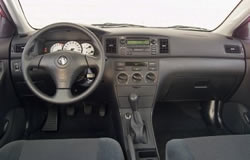Toyota Corolla - dashboard layout