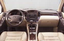 Toyota Highlander - dashboard layout