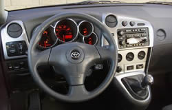 2003 Toyota Matrix XRS - dashboard layout