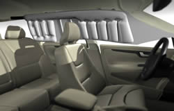 Volvo V70 side curtain airbags