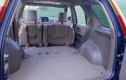 Honda CR-V with rear seats folded creates 72.0 cubic feet of cargo space