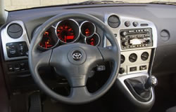 Toyota Matrix dashboard