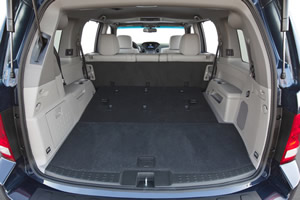 87.0 cubic feet of storage room with seats folded